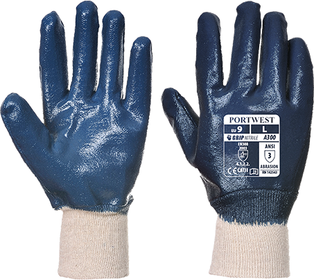 Nitrile Knitwrist Glove