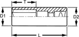 36mm Deep Thinwall Impact Socket