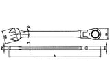 14mm Flexible Ratchet Spanner