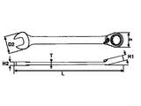 14mm Ratchet Combination Spanner