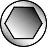 6mm Hex Bit - 40mm - 10mm Hex Drive