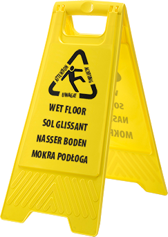 Multi Language Wet Floor Sign