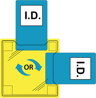 Heat Seal ID Holder  (Pk50)