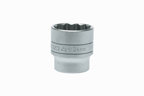 34mm 12 Point Regular Socket