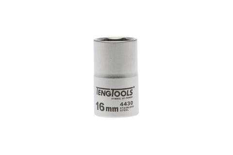 16mm 6 Point Stainless Steel Socket