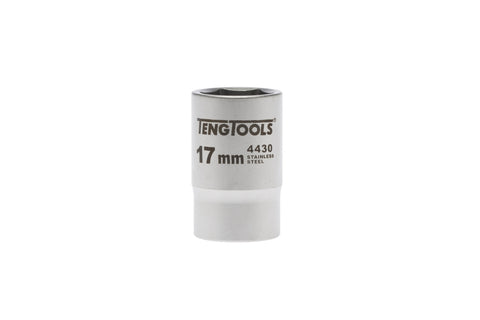 17mm 6 Point Stainless Steel Socket