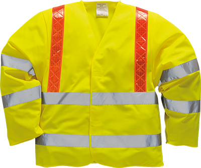 Hi-Vis Jacket Red Braces