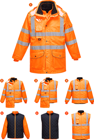 Hi-Vis 7-in-1 Jacket RIS