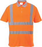 Hi-Vis Ribbed Polo Shirt