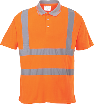 Hi-Vis Ribbed Polo Shirt