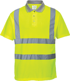 Hi-Vis Ribbed Polo Shirt