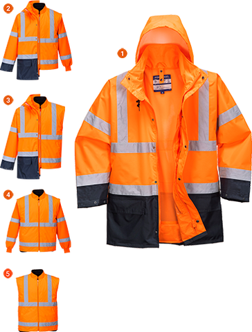 Essential 5in1 Hi-Vis Jacket