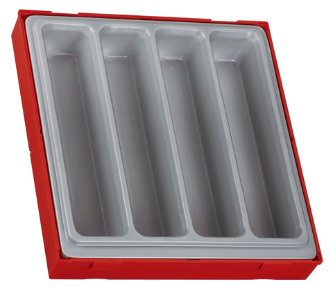 4 Compartment Double Storage Tray